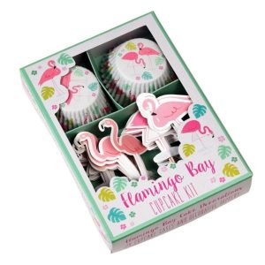 Set na zdobení cupcaků Rex London Flamingo Bay