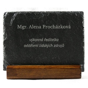 Břidlicová tabulka s gravírováním